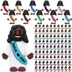 100 Pcs Mini Black Jesus Figures - Tiny Religious Party Favors For Sunday School