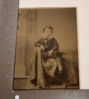Antique Mid To Late 1800 s Ambrotype Of A Small Boy Posing For A Photograph Rare