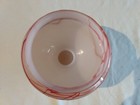 Antique Vintage Czech Czechoslovakia Art Glass Red And White Vase 5 X 6 5 Signed