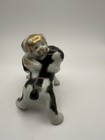 Japanese Arita Porcelain Playing Dogs Polychrome Figurine Meiji 19th C