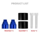 Black Blue Protective Crash Bar End Balls Engine Guard Protector M12 For Harley