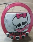 Monster High Disco Party Cd Player   Karaoke Machine - Flashing Lights - Working