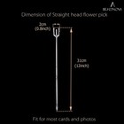 Floral Card Holder Picks 50pcs 12 Inch Plastic Floral Pick Stems For Photo Cards