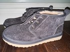 Ugg Neumel Shaggy Suede Chukka Boots  Grey - 1158219 Men s Size 10 New