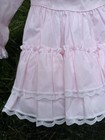 Vtg 80s Bryan Pink Ruffle Lace Dress Size 2t Toddler Girls Usa Read Description
