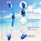 Dry Snorkel Adult  Scuba Diving With Splash Guard And Top Valve  Freediving S   
