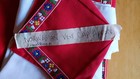 Bunad Norwegian Folk Costume Cap Apron Vest Women s Size 8 Karlene Original Red