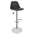 Set Of 2 Bar Stools Swivel Adjustable Pub Bar Chairs Modern Pu Leather N