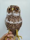 Simulation Owl Model Foam feather Brown Owl Garden Decoration Gift About 25cm