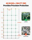 Electric Netting Fence Kit Sheep Fencing 42 h X 164 l With Posts Spikes