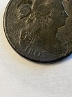1803 Vg  Draped Bust Large Cent 1c With Small Date fraction F Details Free Ship