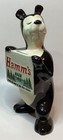 Vtg Hamm   s Beer From The Land Of The Sky Blue Waters Ceramic Bear Bank- Read