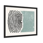 Ink Stamp 5 - Abstract Framed Art Print - Modern Vibes For Home D  cor