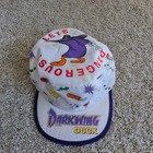Vintage Disney Darkwing Duck Hat Youth White Cotton 90s Cartoon Painter Cap Usa