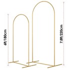 7 2ft   6ft - 2pcs Wedding Arch Backdrop  Gold Wedding Arch Frame Wedding Decor