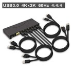 4-port Hdmi Kvm Switch 4x1 Usb 3 0 Hub 4k 60hz 2k 144hz Hotkey Audio