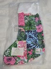 Lilly Pulitzer Multicolor Floral Christmas Stocking 21 75 In White Cuff