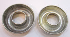 Pair Vintage 1960s Small Individual 1x4 Round Aluminum Ring Food Molds Bake Pans