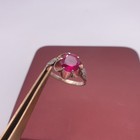 Beautiful Vintage Soviet Russian Ring Silver Ruby 925 Antique Ussr Size 9
