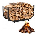 Heavy Duty 30inch Firewood Rack With Storage  Holder For In outdoor Organizer