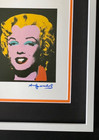 Andy Warhol   Rare 1984 Signed Marilyn Monroe Print Matted And Framed