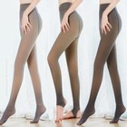 Women Warm Flawlessslegs Plush Pantyhose Fake Translucent Stretch Tights