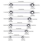 8-19mm Metric Flexible Ratcheting Wrench Combination Tool Set 6pcs