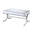  Yuri Mirror Top Coffee Table In Chrome 