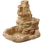 Lighted Stone Springs Waterfall Fountain With Led Lights - 42 In By Sunnydaze