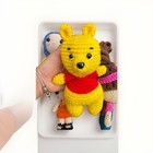 Set Of 5 Amigurumi  Ms Rachel Doll  Winnie The Pooh Caroline Doll   Teddy Bear
