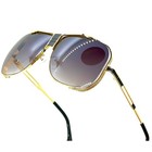 Sunglasses Vintage Pilot Square Trendy Women Metal Steampunk Fishing Driving New