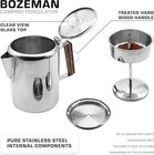 Bozeman Percolator Coffee Pot - No Aluminum Or Plastic  9 Cups 