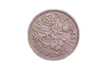 1955 Great Britain 6 Pence Elizabeth Ii Km  903-very Nice Circ -d9948xux