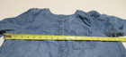 Sz S J  Jill Denim Chambray Blouse Women   s Blue Long Sleeve Crew Neck Top Shirt