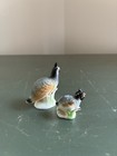 Hand Painted Porcelain Quail Set Of 2