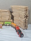 Wooden Train And Track Set Toy