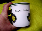John Deere Coffee Mug   Cup Nothing Runs Like A Deere Licensed White New L  k
