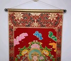 Hanging Wall Banner Scroll Buddhist Figure Buddha God 14  X 31 