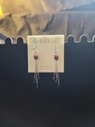 Barse Beaded Earrings- Mixed Stones- Sterling Silver- Nwt
