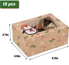 Superlele 18pcs Christmas Bakery Boxes With Window 8 3x5 9x3 7ingift Wrapping