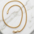 10k Yellow Gold Box Chain Anklet 1 8mm 10  Solid Italian Ankle Bracelet Women