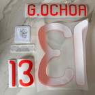 2010 Ochoa Memo Mexico Nameset Name Number Dorsal Wc Mundial Vs South Africa Set