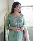 Gift For Her Women Wear Kurta Palazzo Dupatta Set Salwar Kameez Readymade Suits