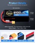 2x Zeee 6s Lipo Battery 8100mah 22 2v 130c Xt90 Ultra-low Internal Resistance
