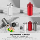 3 Packs Waterproof Aluminum Pill Fob Container  Effiet Nitro Bottle Holder