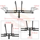 2 Bicycle Hitch Bike Rack Carrier Upright Hitch Mounted Car Rear For Truck Suv