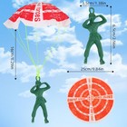 Manmel 40pcs Parachute Toy  Outdoor Flying Toy For Kids 3 4 5 6 7 8 9  Mini    