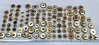 Large Lot Of Over 100 Vintage Brass Metal Shank Buttons Steampunk Figural