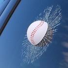 Broken Glass 3d Sticker Car Window Ball Hits Self Adhesive Funny Car Baseball