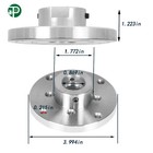4inch Steel Wood Lathe Face Plate 1  8tpi Threaded With Locking Set Screw
